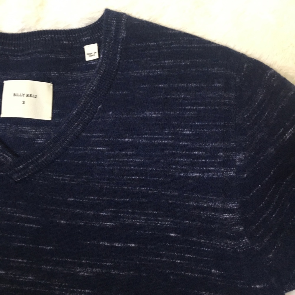 Billy Reid Sweater Wool Pullover V Neck - S - Picture 7 of 8